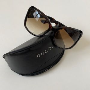Authentic GUCCI 2938 Oversized Sunglasses Tortoise